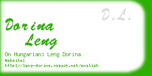 dorina leng business card